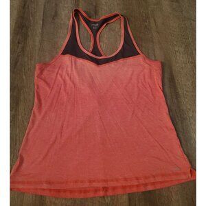 AVIA Large Activewear Tank Top Coral Mesh top and backing Women's